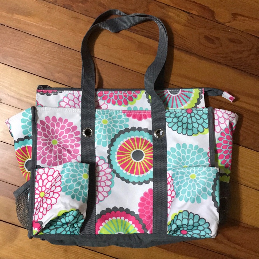 Thirty-One Zip Top Organizing Utility Tote